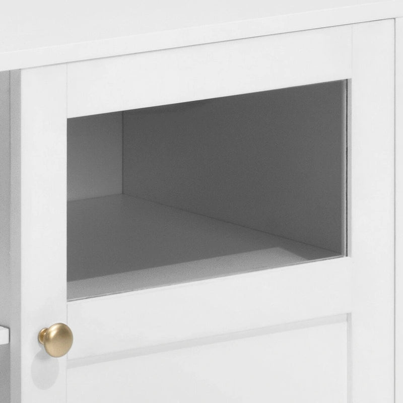 LED TV-Schrank Beleuchtete Medienkonsole, Entertainment-Möbel mit Stauraum – 151,6 cm breit