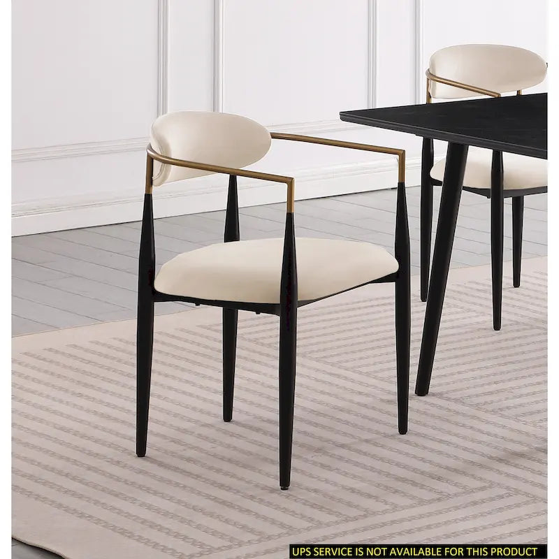 Moderne 2er-Set Esszimmerstühle