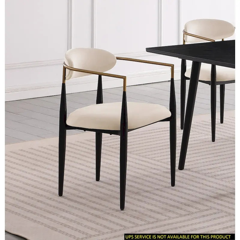 Moderne 2er-Set Esszimmerstühle