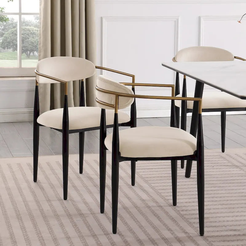 Moderne 2er-Set Esszimmerstühle