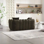 Quadratischer Sitzsack – Braun/Rot & Grün – 2-Sitzer
