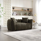 Quadratischer Sitzsack – Braun/Rot & Grün – 2-Sitzer