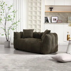 Quadratischer Sitzsack – Braun/Rot & Grün – 2-Sitzer