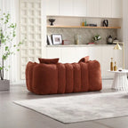 Quadratischer Sitzsack – Braun/Rot & Grün – 2-Sitzer