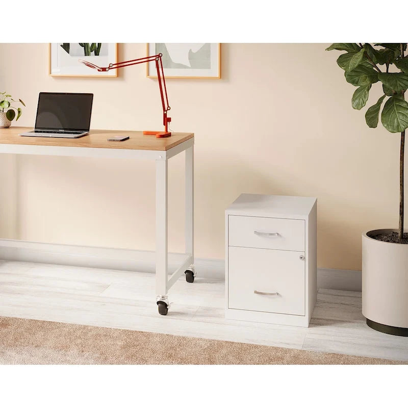 Space Solutions 18   Deep 2 Drawer Letter Width Vertical File Cabinet with Accessory Drawer