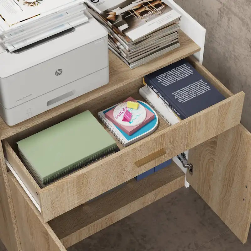 Moderne Bürotisch-Empfangstheke mit Tastaturauszug