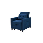 Einzelschlafsofa mit Ausziehfunktion und 1 Lendenkissen
