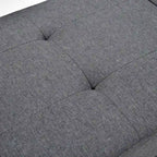 Einzelschlafsofa mit Ausziehfunktion und 1 Lendenkissen