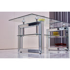 Couchtisch aus transparentem gehärtetem Glas