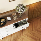 Kommode im Retro-Bauernhausstil aus Holz mit 6 Schubladen, Aufbewahrungsschrank für das Schlafzimmer