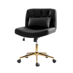 Bürodrehstuhl Charlie Modern Button-Tufted mit Kippfunktion und Kissen von