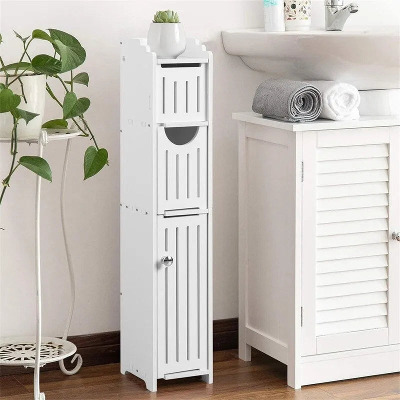 Badezimmerschrank Kleiner Badezimmerschrank für kleine Räume – 17 T x 13 B x 76 H cm