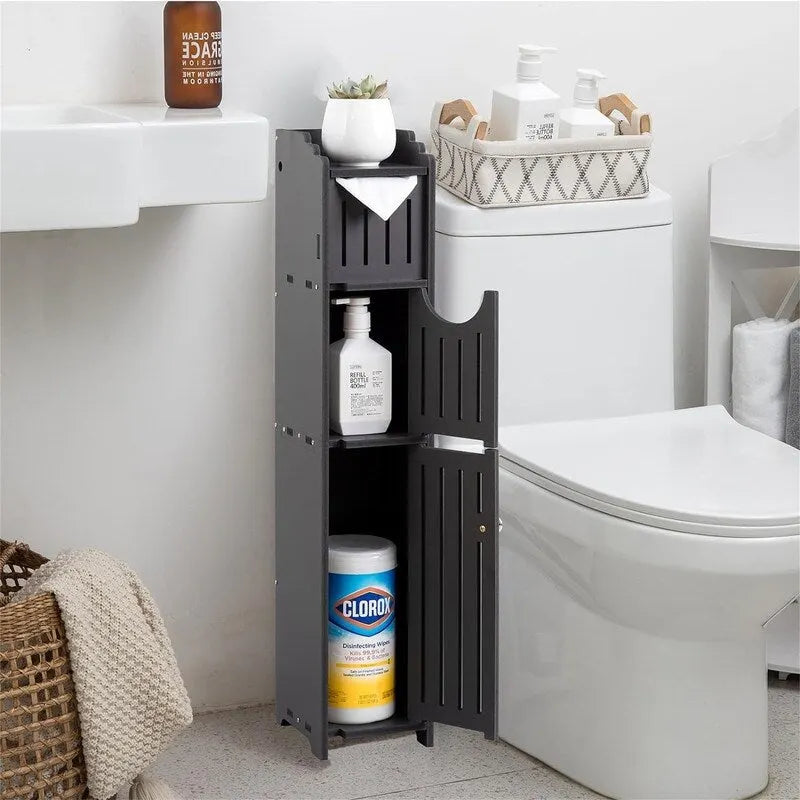 Badezimmerschrank Kleiner Badezimmerschrank für kleine Räume – 17 T x 13 B x 76 H cm