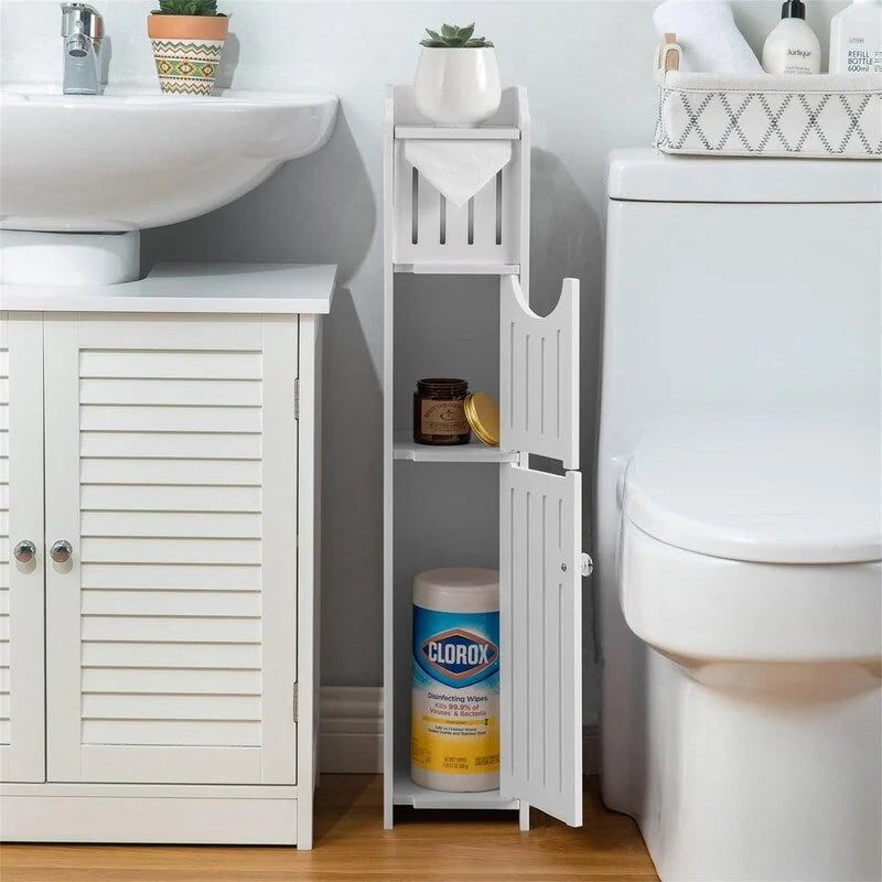 Badezimmerschrank Kleiner Badezimmerschrank für kleine Räume – 17 T x 13 B x 76 H cm
