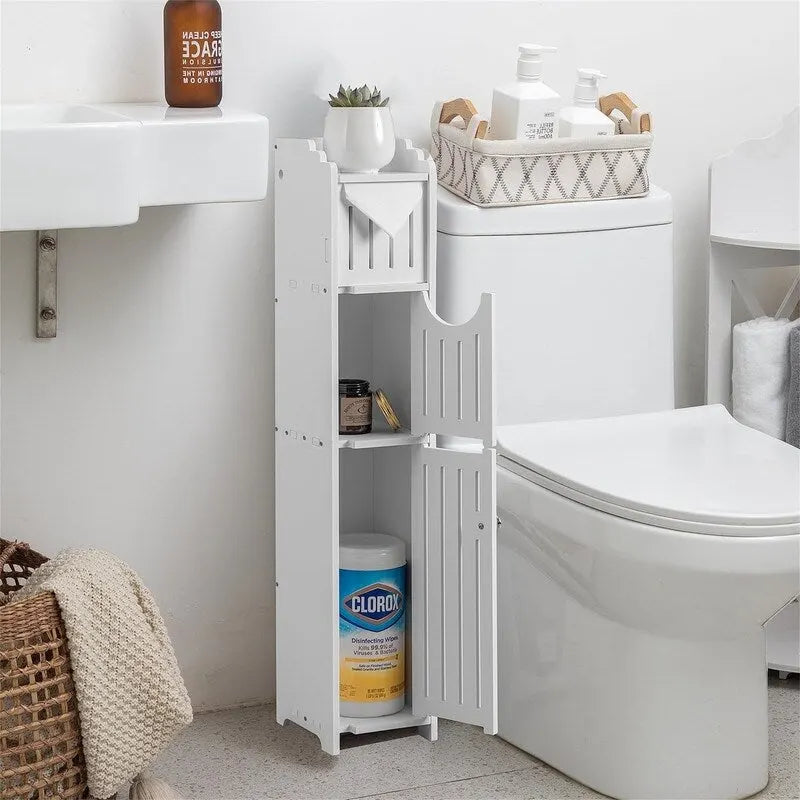 Badezimmerschrank Kleiner Badezimmerschrank für kleine Räume – 17 T x 13 B x 76 H cm