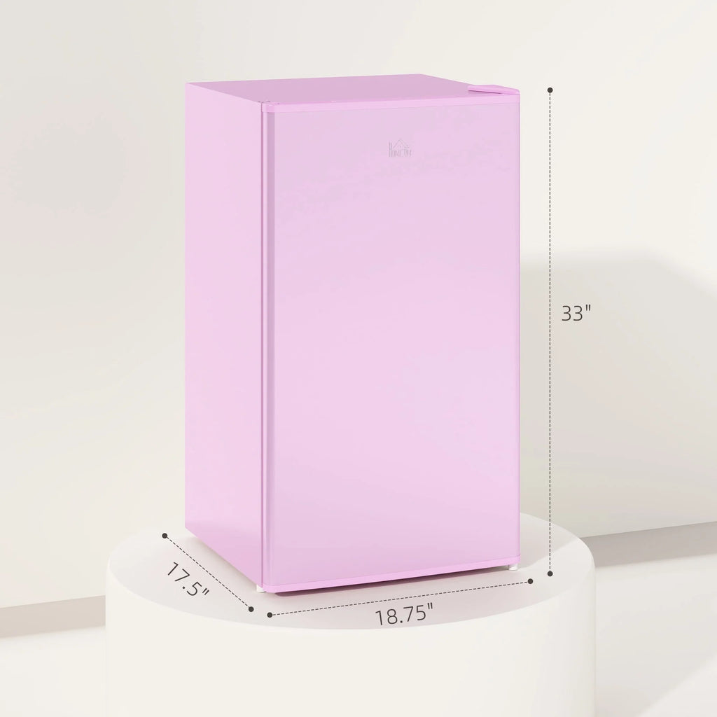 3.2 Cu.Ft Mini-Kühlschrank mit Gefrierfach, eintüriger Kompaktkühlschrank mit einstellbarem Thermostat für das Schlafzimmer
