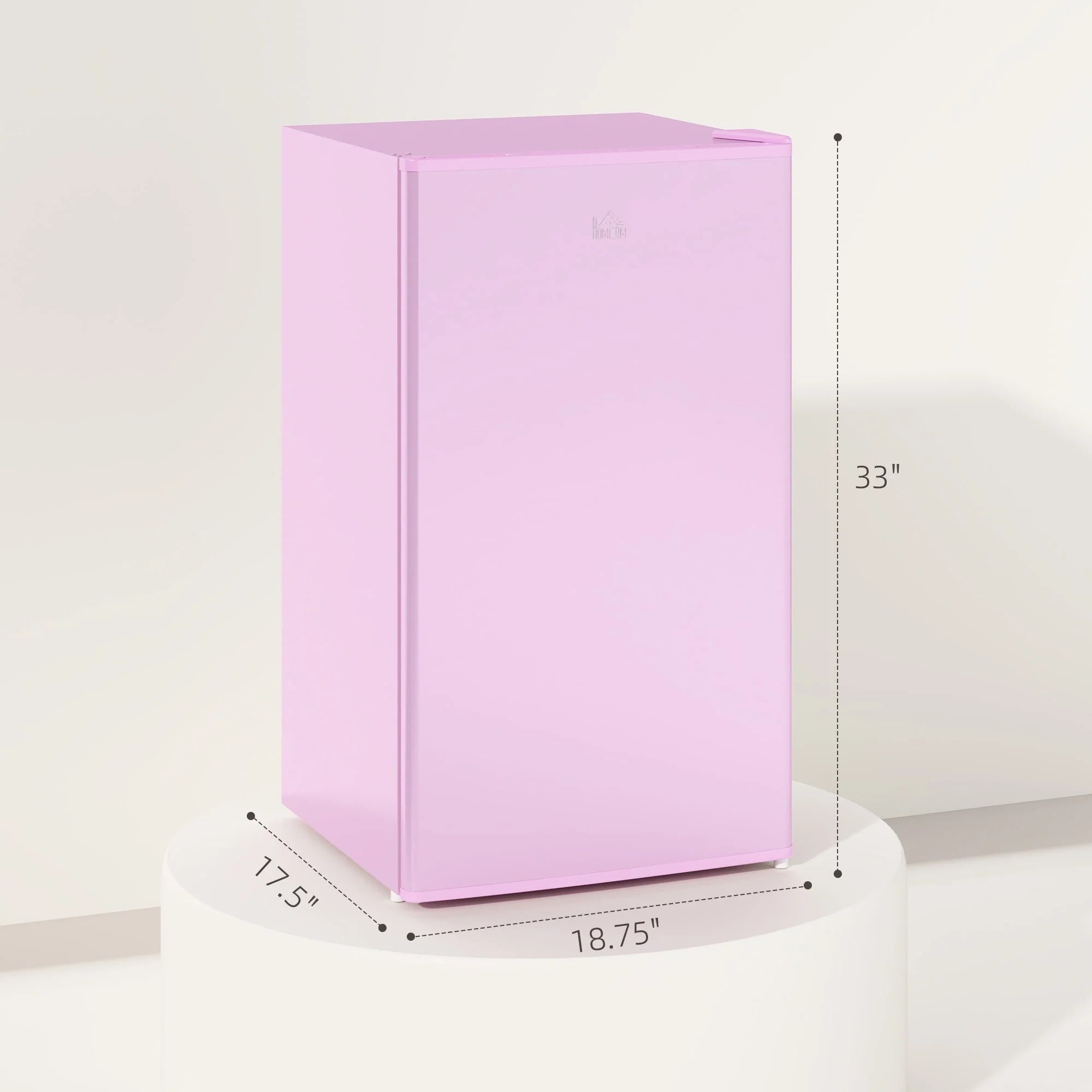 3.2 Cu.Ft Mini-Kühlschrank mit Gefrierfach, eintüriger Kompaktkühlschrank mit einstellbarem Thermostat für das Schlafzimmer