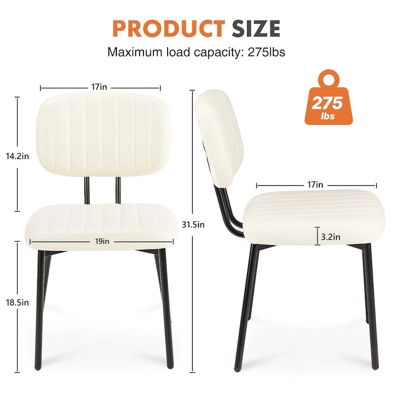 Gepolsterte Esszimmerstühle im Mid-Century Modern Stil für Küche und Esszimmer