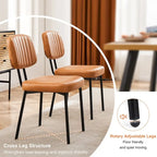 Gepolsterte Esszimmerstühle im Mid-Century Modern Stil für Küche und Esszimmer
