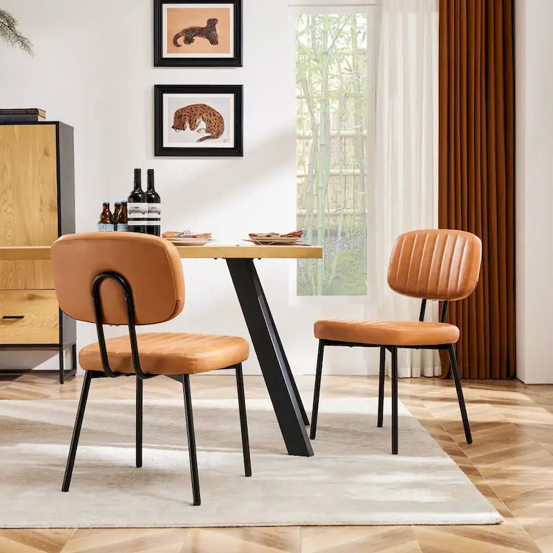 Gepolsterte Esszimmerstühle im Mid-Century Modern Stil für Küche und Esszimmer
