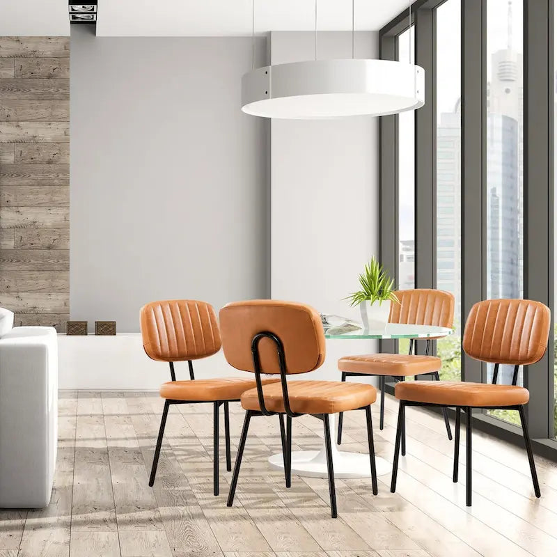 Gepolsterte Esszimmerstühle im Mid-Century Modern Stil für Küche und Esszimmer
