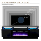 70  TV-Ständer mit Elektrokamin, 36  Elektrokamin