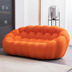 2-Sitzer Blasen-Sofa, geschwungen, Wabenform mit 3D-Textilgewebe für Wohnzimmer, Salon, Apartment