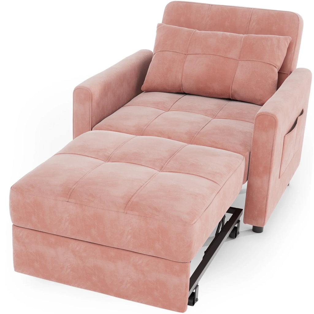 3-in-1 verstellbares Schlafsofa, ausziehbares Sesselsofa, umwandelbares Klappbett für das Wohnzimmer