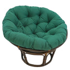 42 Zoll Papasan-Sessel aus Rattan mit Twill-Kissen