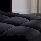 3-in-1 Schlafsofa Loungesessel, Schwarz