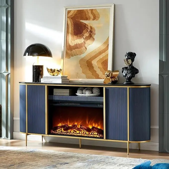 70 Modern Luxus Kamin TV-Ständer, Entertainment Center, TV-Konsole