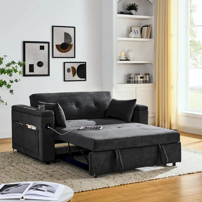 54 Ausziehbares Schlafsofa Doppelsofa Relaxsofa