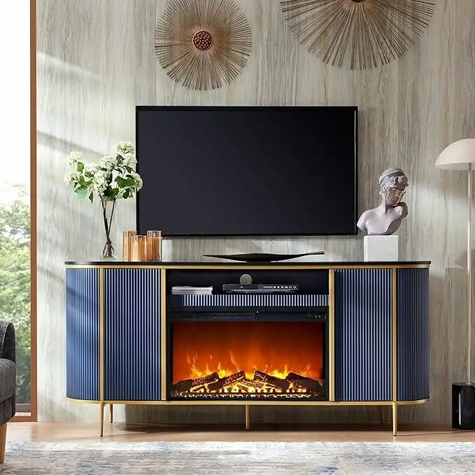 70 Modern Luxus Kamin TV-Ständer, Entertainment Center, TV-Konsole
