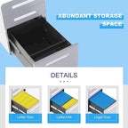 Rollcontainer/Standcontainer mit 3 Schubladen für das Home Office