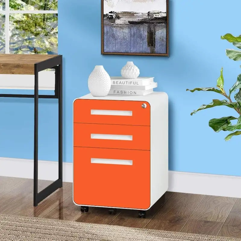 Rollcontainer/Standcontainer mit 3 Schubladen für das Home Office