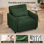 3-in-1 verstellbares Schlafsofa, ausziehbares Sesselsofa, umwandelbares Klappbett für das Wohnzimmer