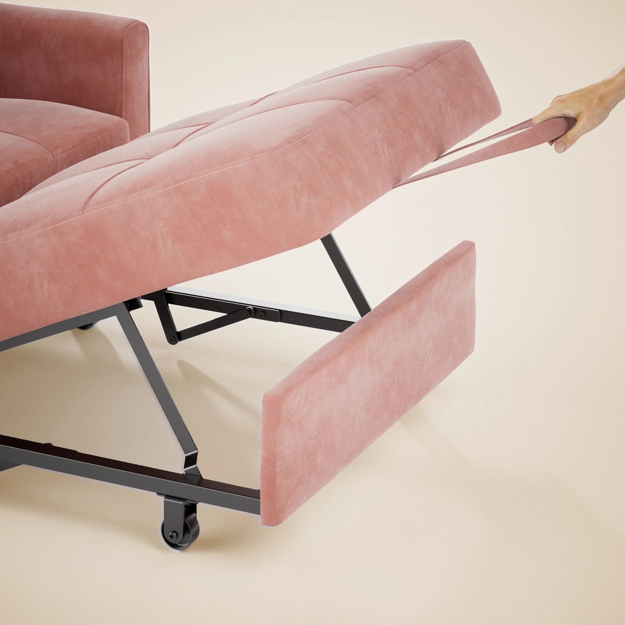 3-in-1 verstellbares Schlafsofa, ausziehbares Sesselsofa, umwandelbares Klappbett für das Wohnzimmer