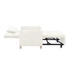 3-in-1 Schlafsofa Loungesessel, Schwarz