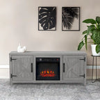 58 Farmhouse elektrische Kamin-TV-Ständer Konsolentisch für Fernseher bis zu 65 Zoll
