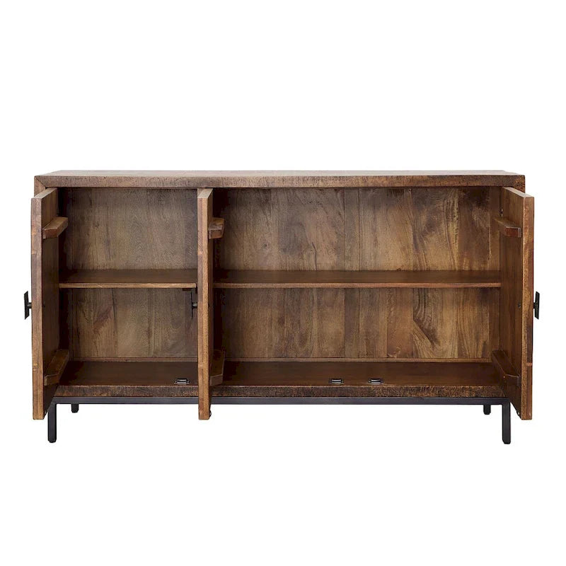 63 cm breites Sideboard mit 2 Schubladen, Braun