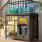 20-29 Gallonen Aquarienunterschrank mit Steckdosen & LED-Beleuchtung
