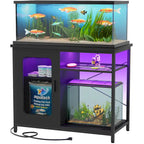 20-29 Gallonen Aquarienunterschrank mit Steckdosen & LED-Beleuchtung