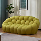 2-Sitzer Blasen-Sofa, geschwungen, Wabenform mit 3D-Textilgewebe für Wohnzimmer, Salon, Apartment