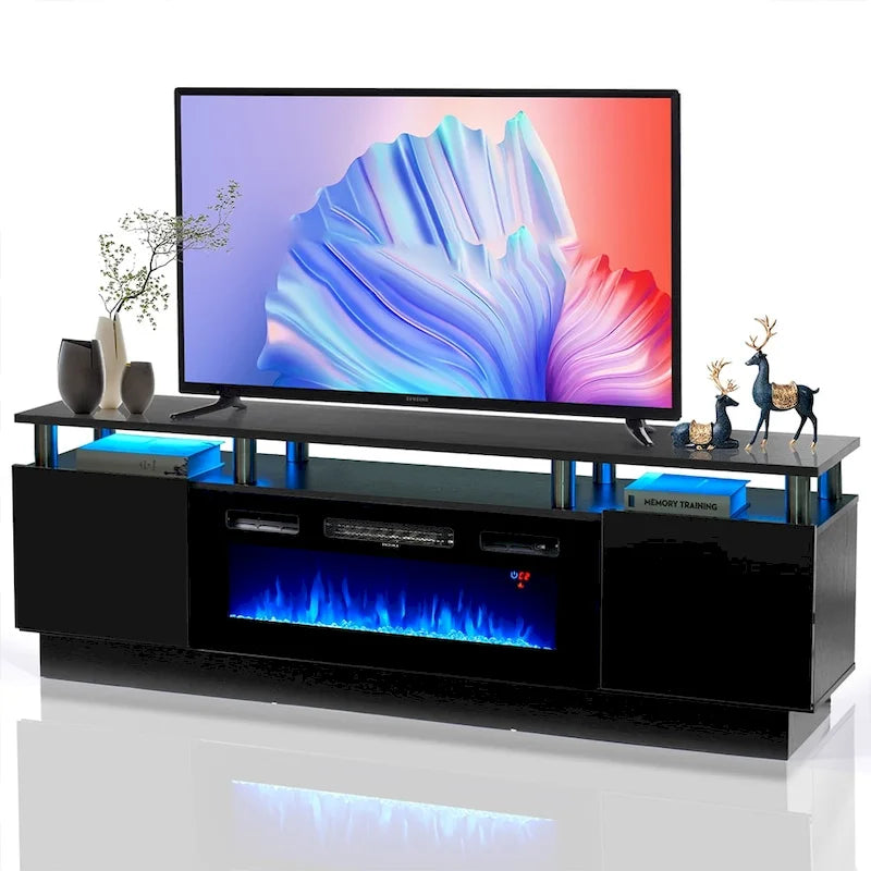 70  TV-Ständer mit Elektrokamin, 36  Elektrokamin