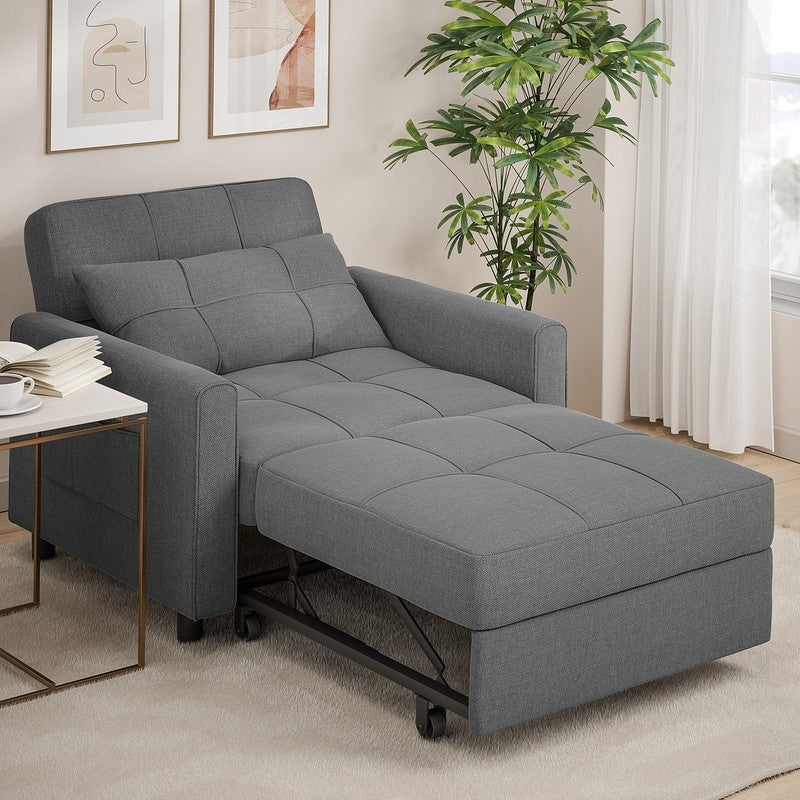 3-in-1 verstellbares Schlafsofa, ausziehbares Sesselsofa, umwandelbares Klappbett für das Wohnzimmer