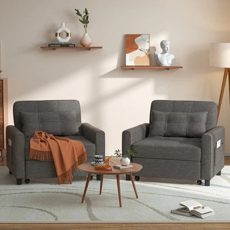 3-in-1 verstellbares Schlafsofa, ausziehbares Sesselsofa, umwandelbares Klappbett für das Wohnzimmer