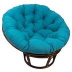 42 Zoll Papasan-Sessel aus Rattan mit Twill-Kissen