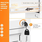 Rollcontainer/Standcontainer mit 3 Schubladen für das Home Office
