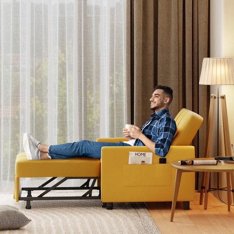 3-in-1 verstellbares Schlafsofa, ausziehbares Sesselsofa, umwandelbares Klappbett für das Wohnzimmer