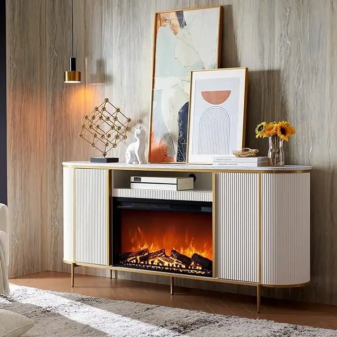 70 Modern Luxus Kamin TV-Ständer, Entertainment Center, TV-Konsole